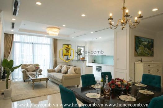 VH1090 www.honeycomb 15 result Comtemporary style with neutral hue layout in this Vinhomes Central Park apartment