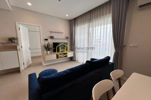 DI86814 6 result 1 The pure white tone and elegantly furnished apartment in Diamond Island