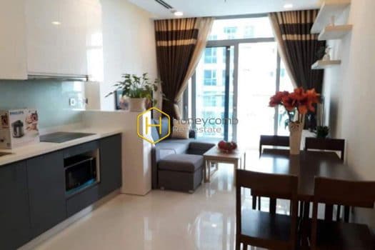 VH1363 1 result A small but warm and modern living space in Vinhomes Central Park apartment