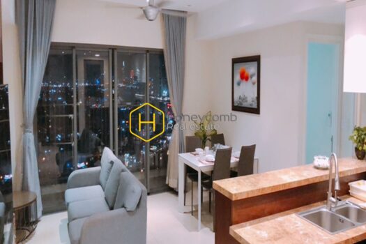 MTD76850 2 result Masteri Thao Dien 3-bedrooms apartment with open kitchen for rent