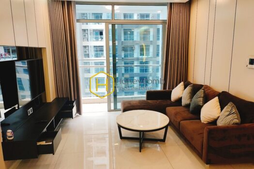 VH165107 3 Beautiful apartment in Vinhomes Central Park with modern interiors influenced by urban design.