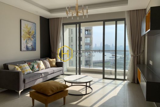 DI H 1202 3 result Diamond Island apartment: High class living space with panoramic perfect river view. For rent now!