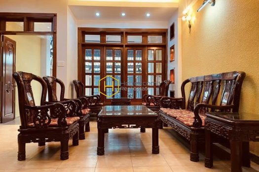 2V80831 6 result Enjoy the luxurious life with spacious living space, elegant wooden furnished villa for rent in District 2