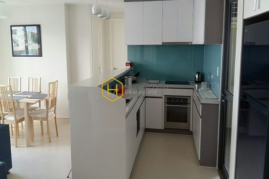 Three bedroom apartment with high floor, city view and new furniture in Masteri Thao Dien for rent