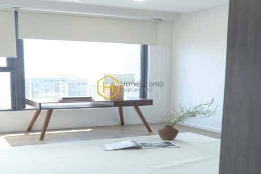 Light floods in the contemporary apartment in Lumiere Riverside