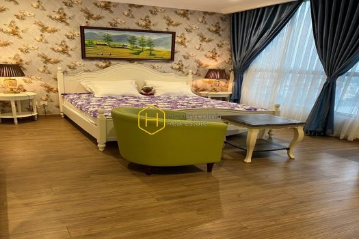 A sweet contrast for a unique design in Vinhomes Central Park  apartment