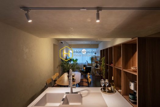 Saigon Pearl Impressed with the wooden interior and brown color in Saigon Pearl apartment