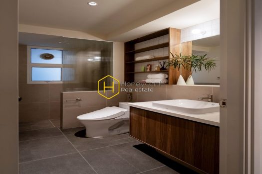 Saigon Pearl Impressed with the wooden interior and brown color in Saigon Pearl apartment