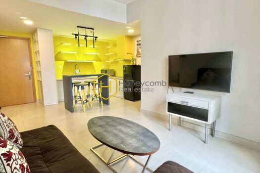 Creative separate rooms in the unique apartment at Masteri Thao Dien