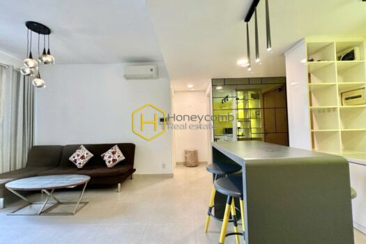 Creative separate rooms in the unique apartment at Masteri Thao Dien