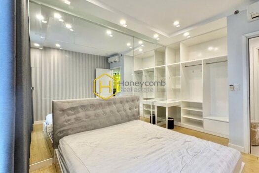 Creative separate rooms in the unique apartment at Masteri Thao Dien