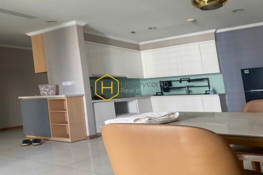 Feel the warmth and coziness in this rustic apartment for rent in Vinhomes Central Park