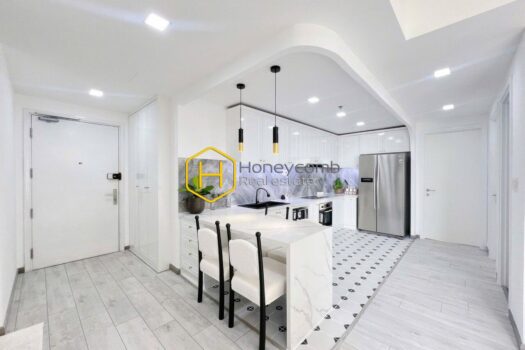 Masteri Thao Dien Modern style furniture with 2 bedrooms apartment for rent in Masteri Thao Dien, high floor