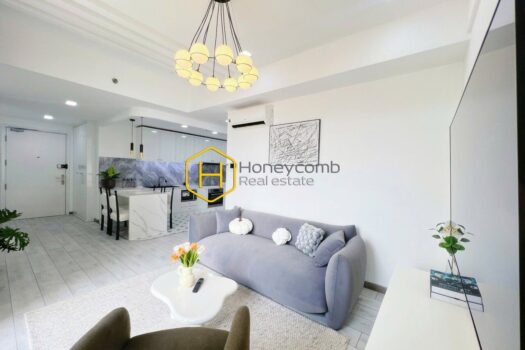 Masteri Thao Dien Modern style furniture with 2 bedrooms apartment for rent in Masteri Thao Dien, high floor