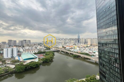 Vinhomes Golden River A charming rustic design paired with essential furnishings in this apartment for rent at Vinhomes Golden River